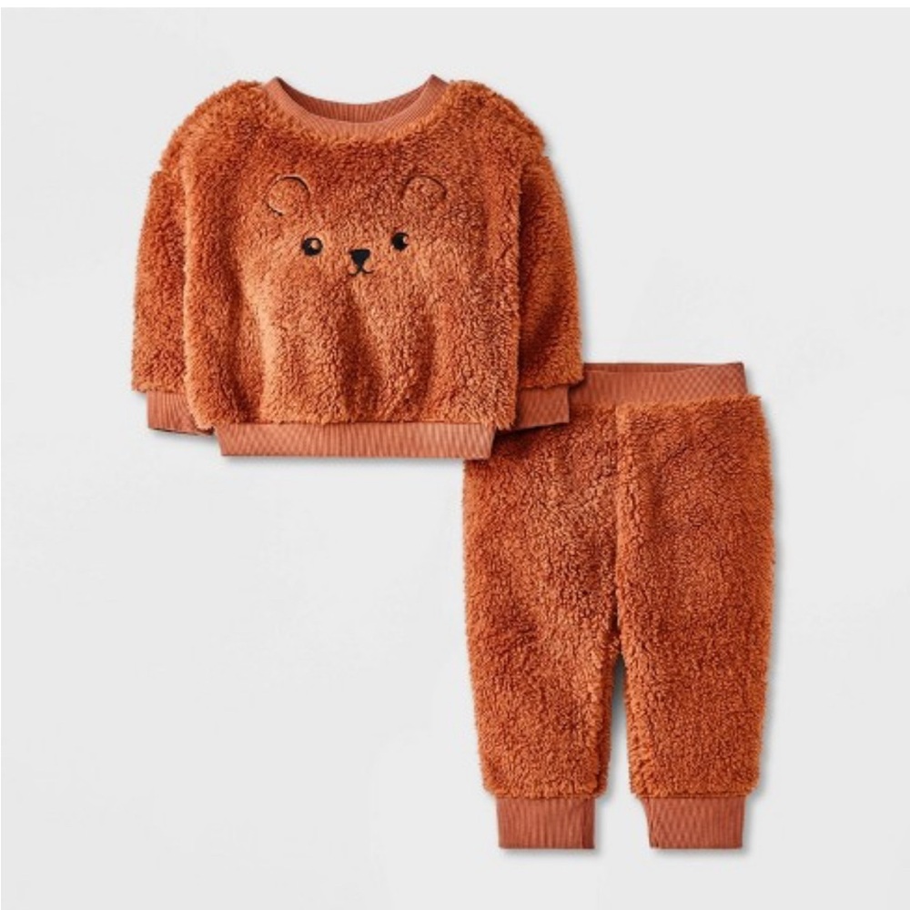 Cat & Jack Baby Bear Shearling Top & Bottom
Set